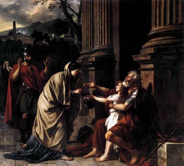 Jacques-Louis  David Belisarius Receiving Alms France oil painting art
